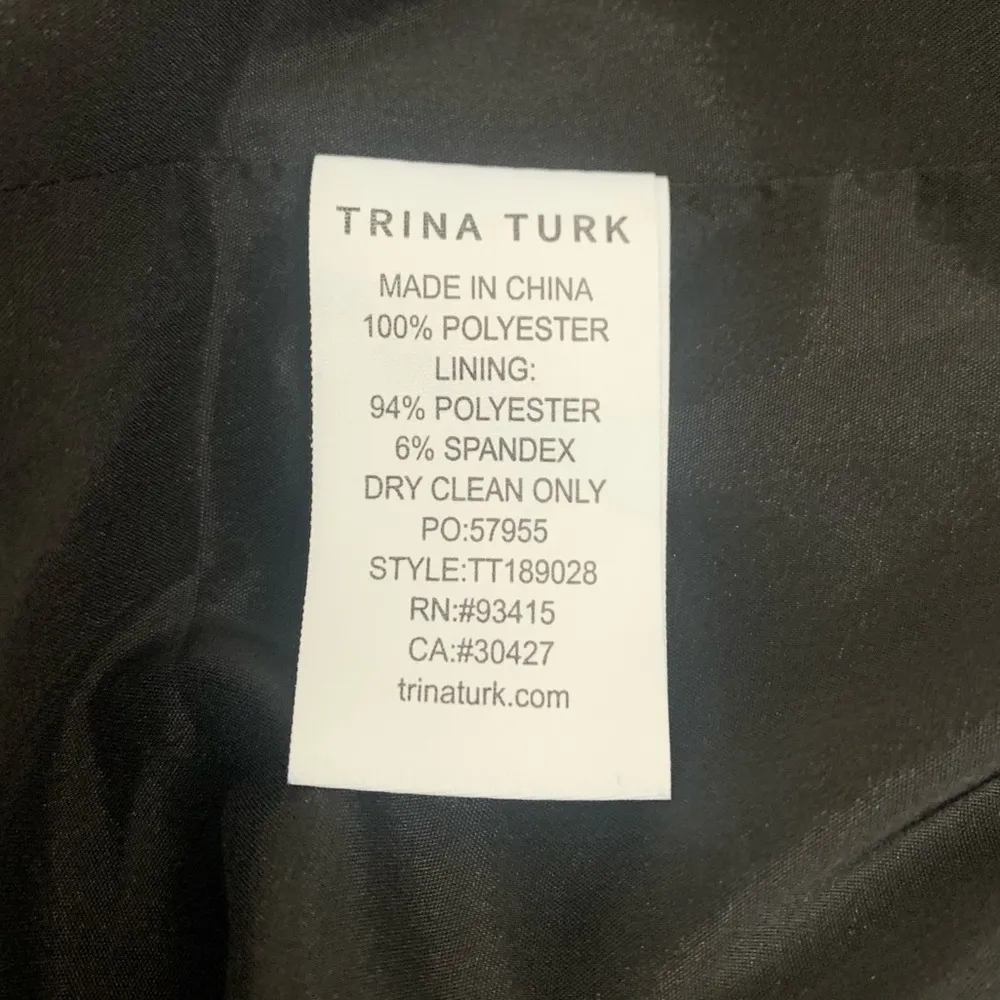 NWT - Trina Turk Grenadine Embellished Dress - Size 6 - Image 10