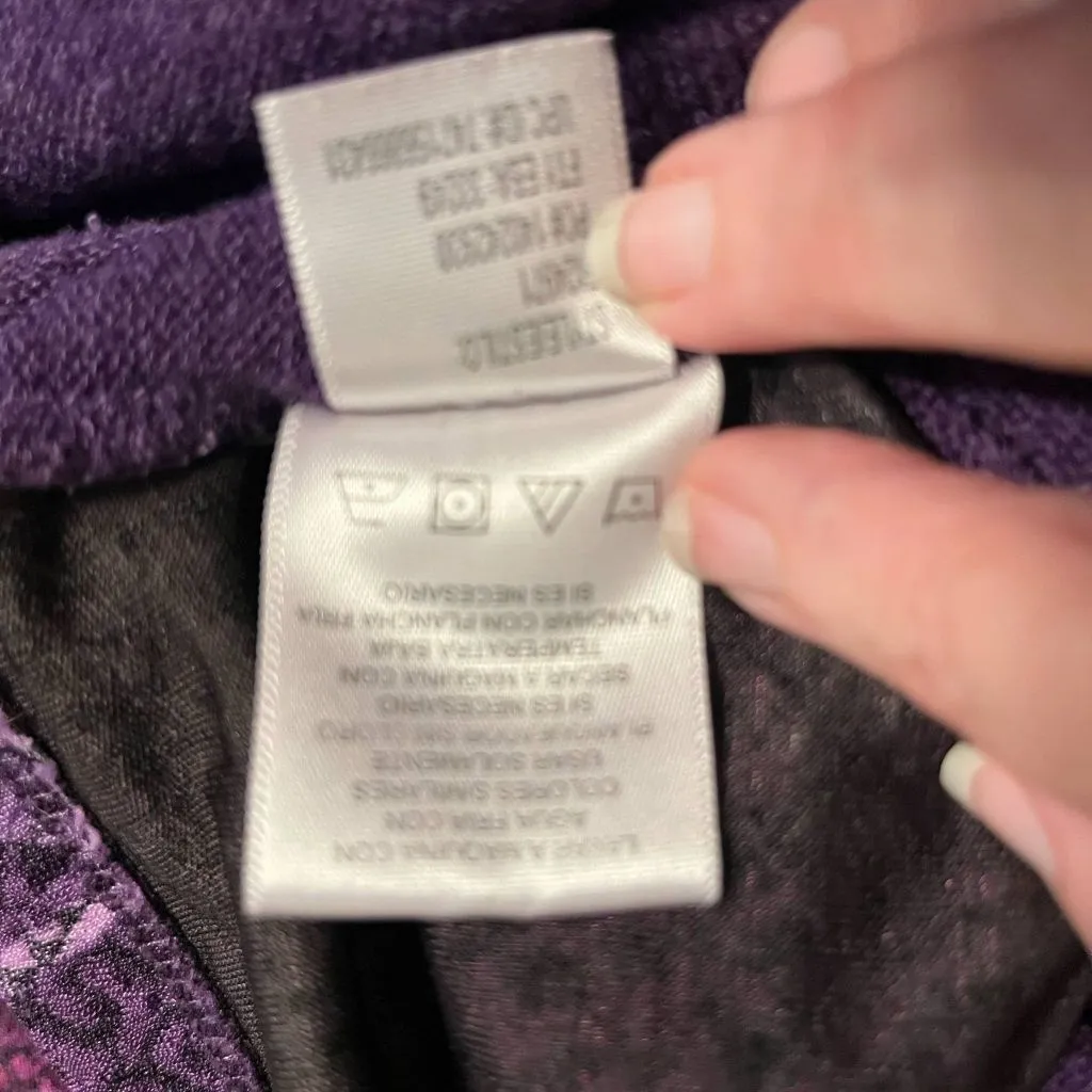 Sag Harbor Stretch Vintage Purple Layered Sweater Blouse - Image 8