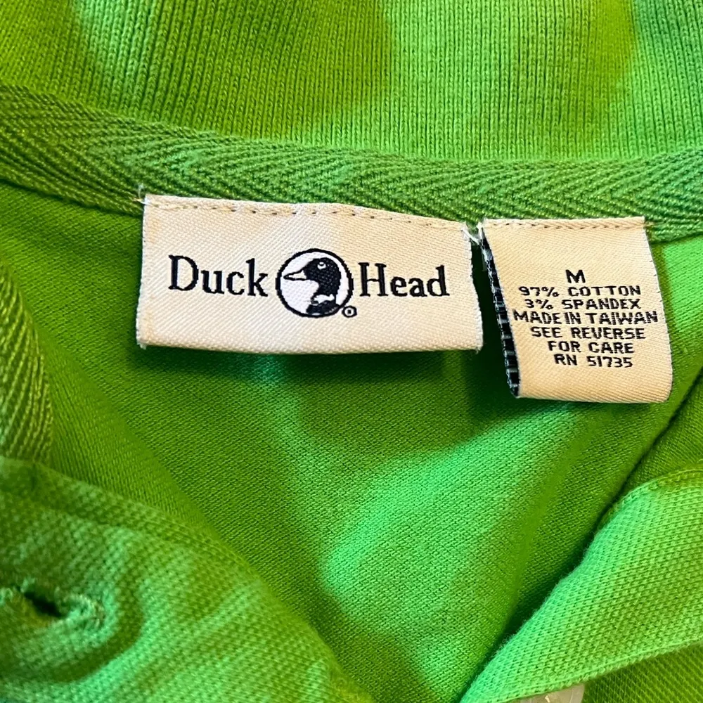 Womens Duckhead lime green sleeveless polo shirt - Image 2