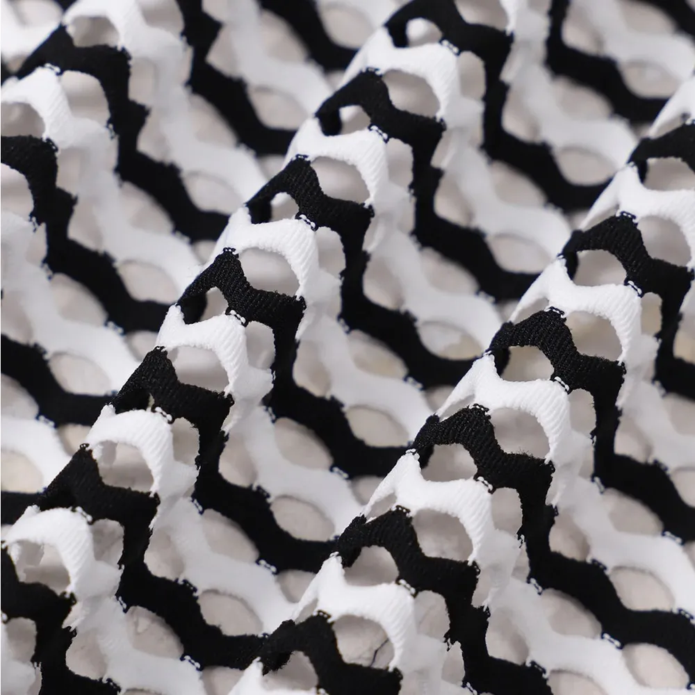 Berlook Black Geometric Textured Cover up Skirt - Image 8