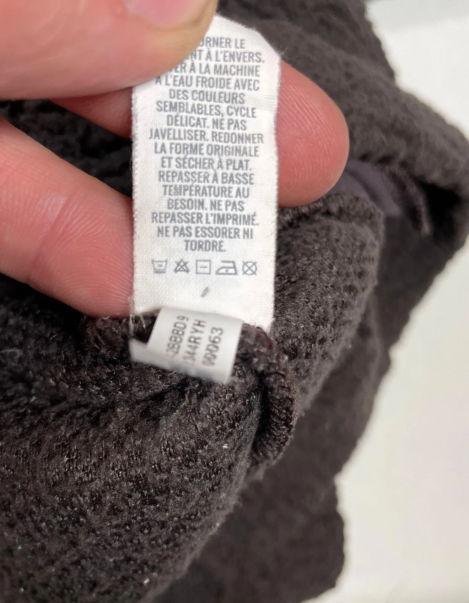 Womens Pullover Fleece jacket L Brown Button Front Sherpa Casual Top Cozy - Image 4