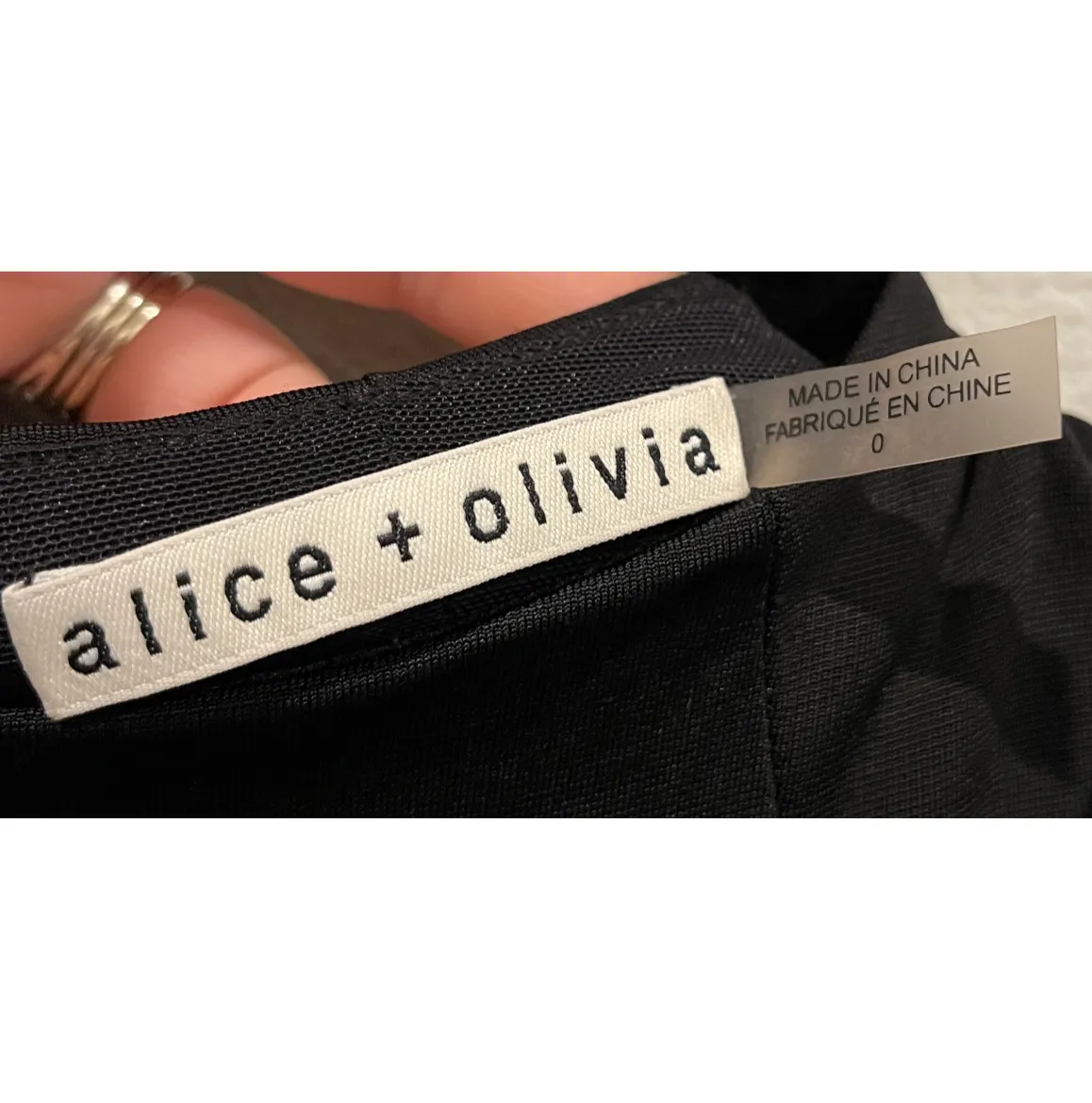 ALICE + OLIVIA Wide Leg Cut Out Black Jumpsuit - Image 4
