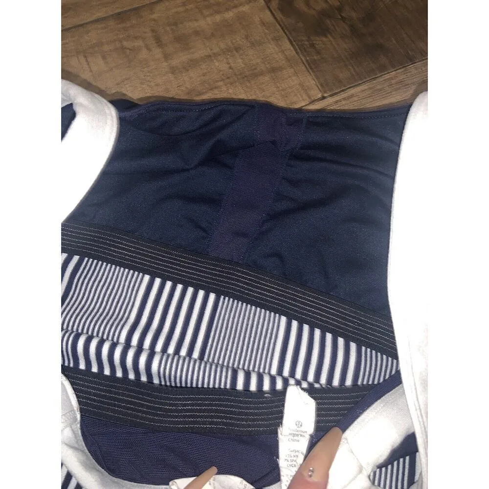 Lululemon Striped Compression Run Tank activewear spring workout classic casual - Image 2