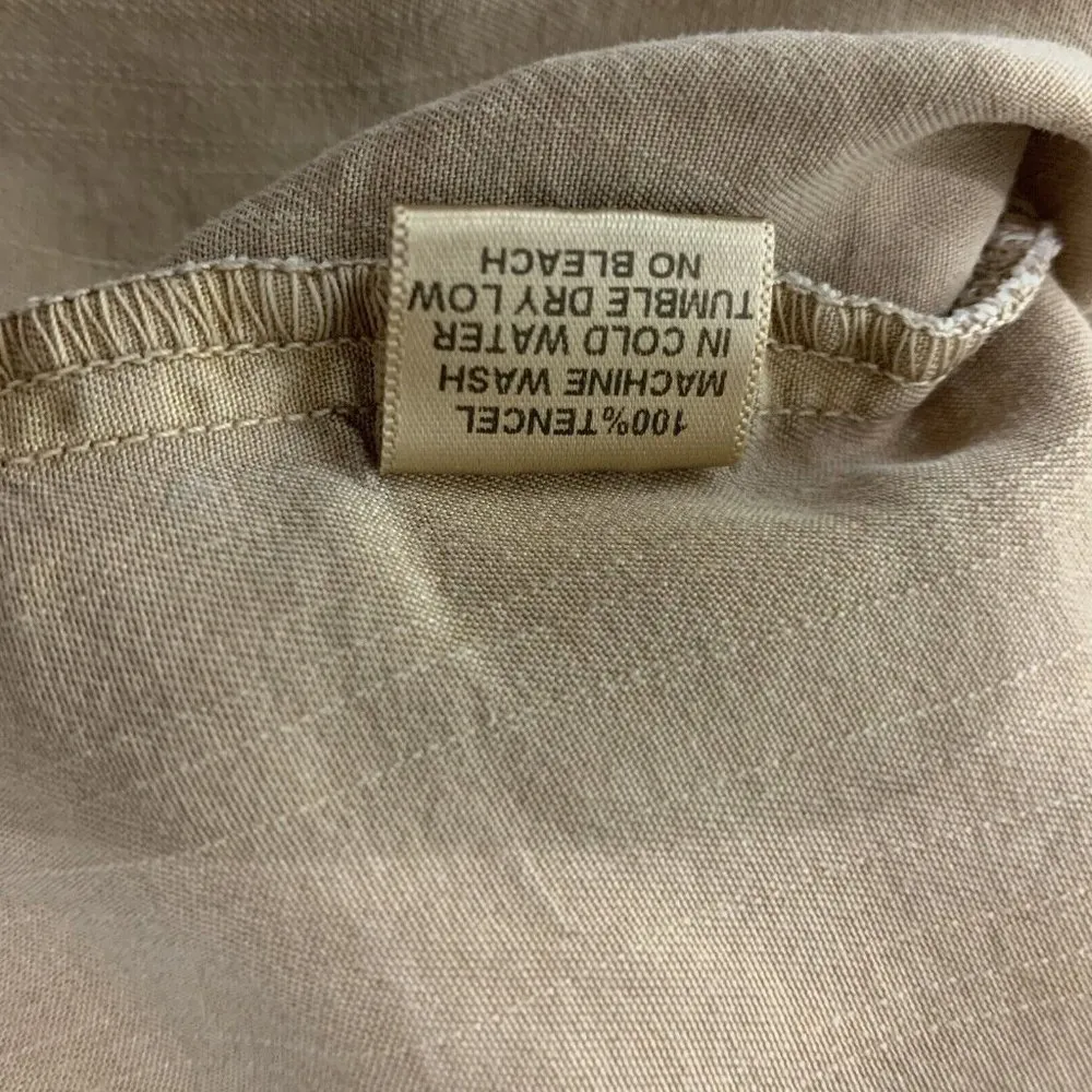 Glam Cold Shoulder Dress Small Tan Short Sleeve Party Clubwear Stretch - Image 6