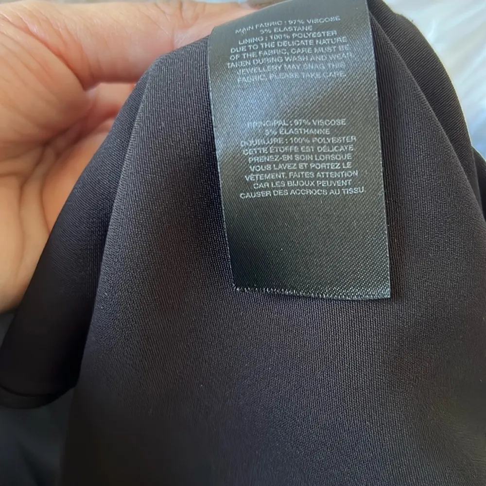 SELF-POTRAIT Black Puff Sleeve Dress - Image 7