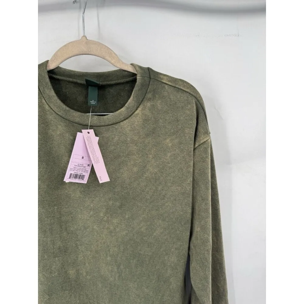 Wild Fable Sweater dress‎ Women Small Green Faded Distressed Color Grunge NEW - Image 8