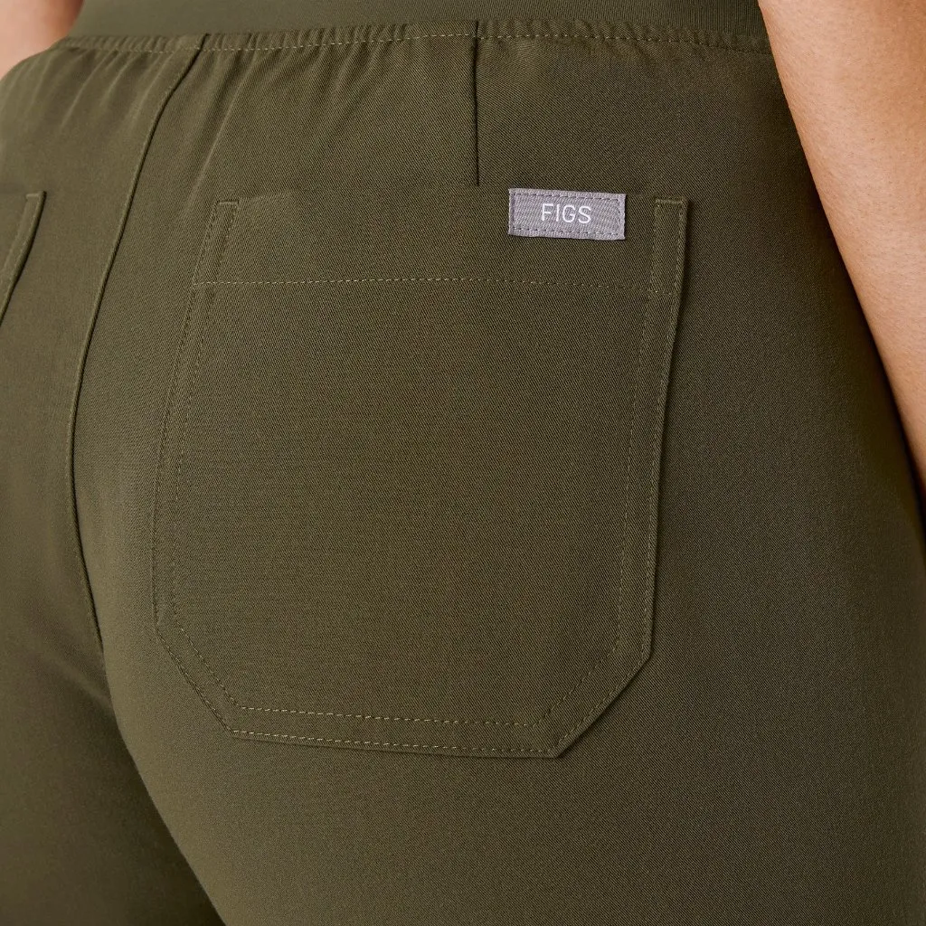 Figs High Waisted Livingston Basic Scrub Pants in Spruce, Size X-Large - Image 5