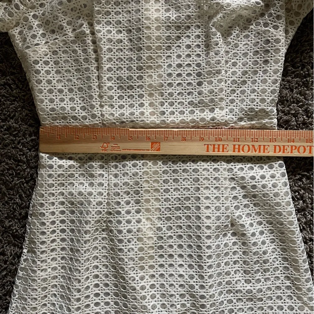 English Factory Eyelet Lace Cottagecore Cutecore Puff Sleeve S Mini Dress (READ) - Image 8