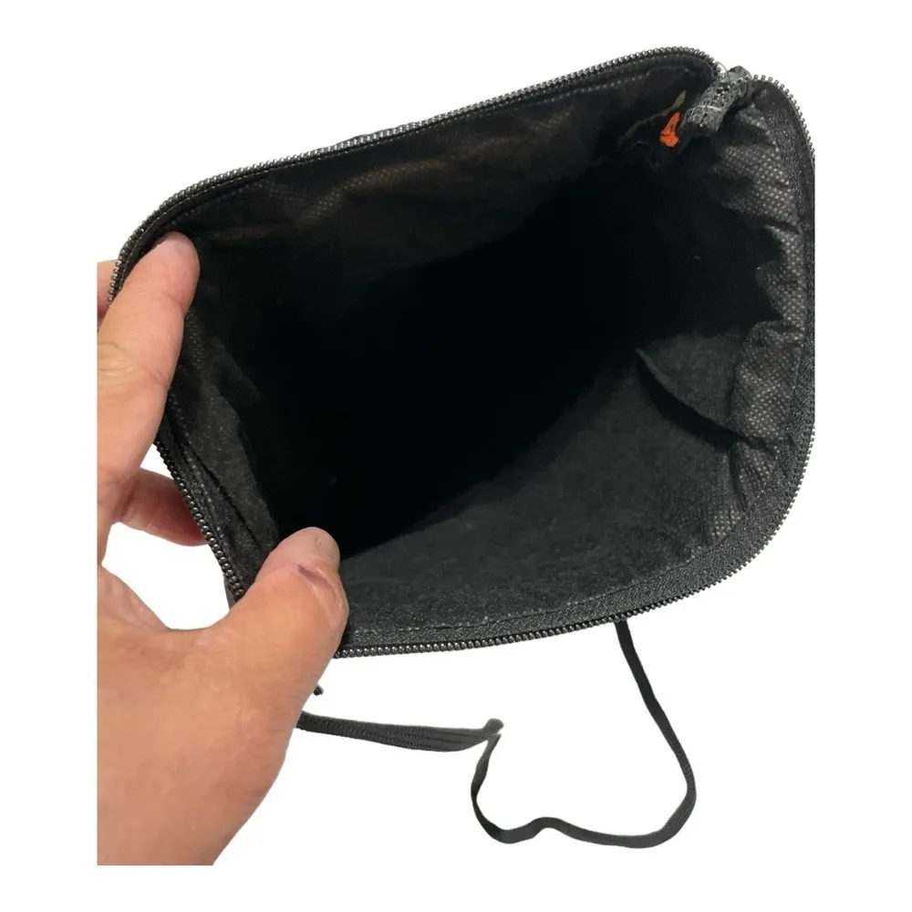 camel Embroidered Crossbody Bag made in India Black - Image 4