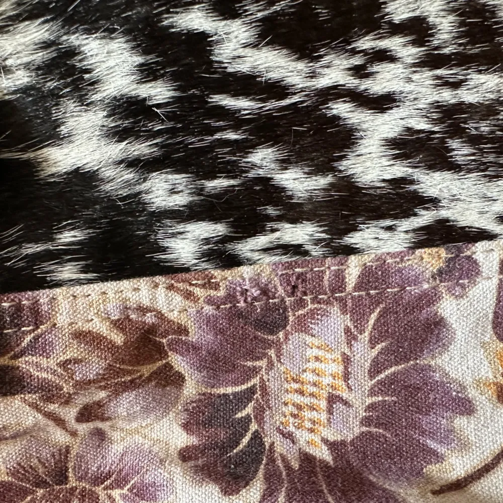 Myra Bag Brown and Black Patchwork Tote with Leather Accents - Image 3