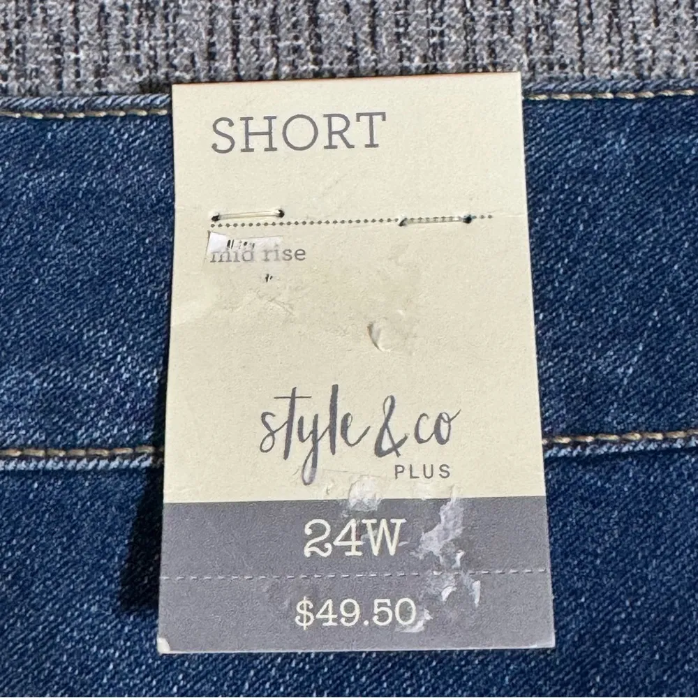 Style & Co Denim Skimmer Plus Size Shorts - Image 6
