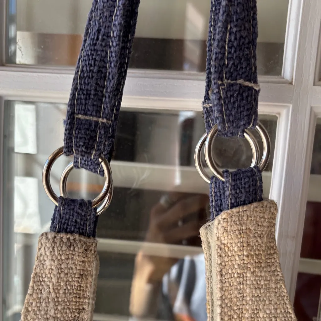 Hemp Sisters Handmade Hemp Women's Shoulder Bag Tan - Image 6