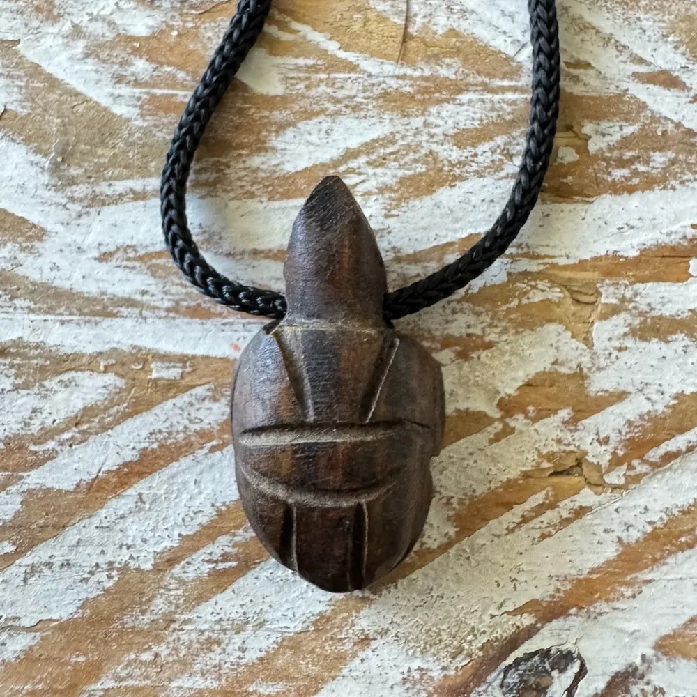 🐢Guayacan Wood Turtle Necklace Talisman🐢 from the Dominican Republic Brown - Image 2
