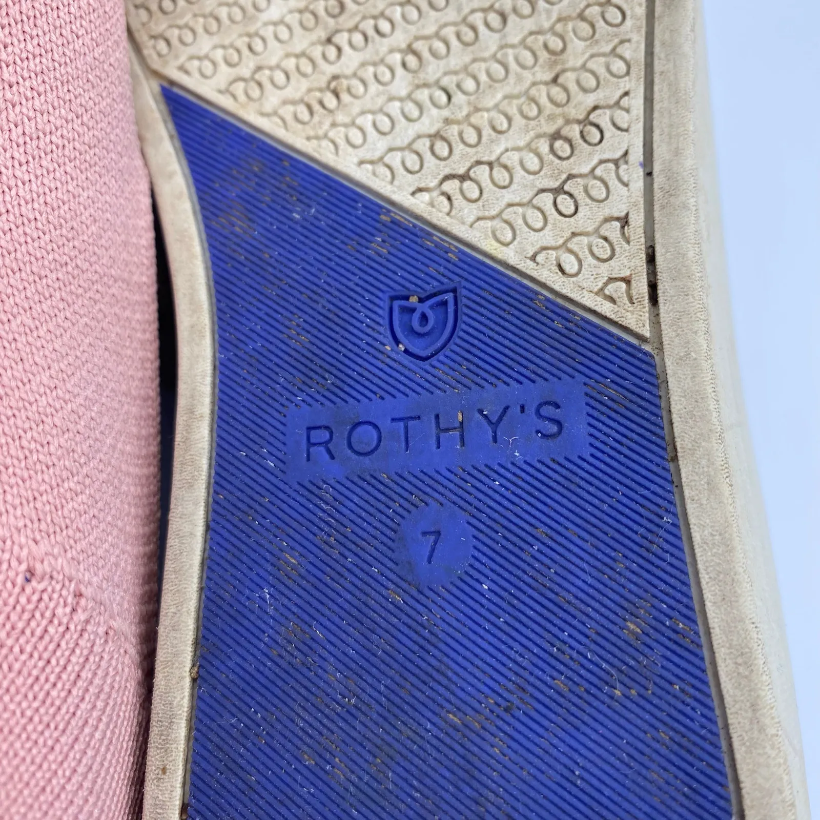 Rothy's Light Pink Original Slip-On Sneaker Comfort Shoes Preppy Women's size 7 - Image 8