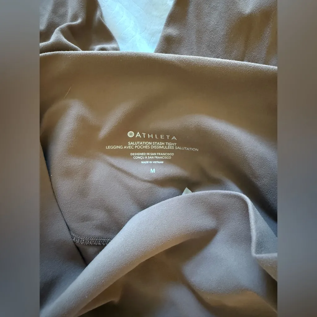 Athleta Salutation Stash High Rise 7/8 Legging - Brown - Image 3