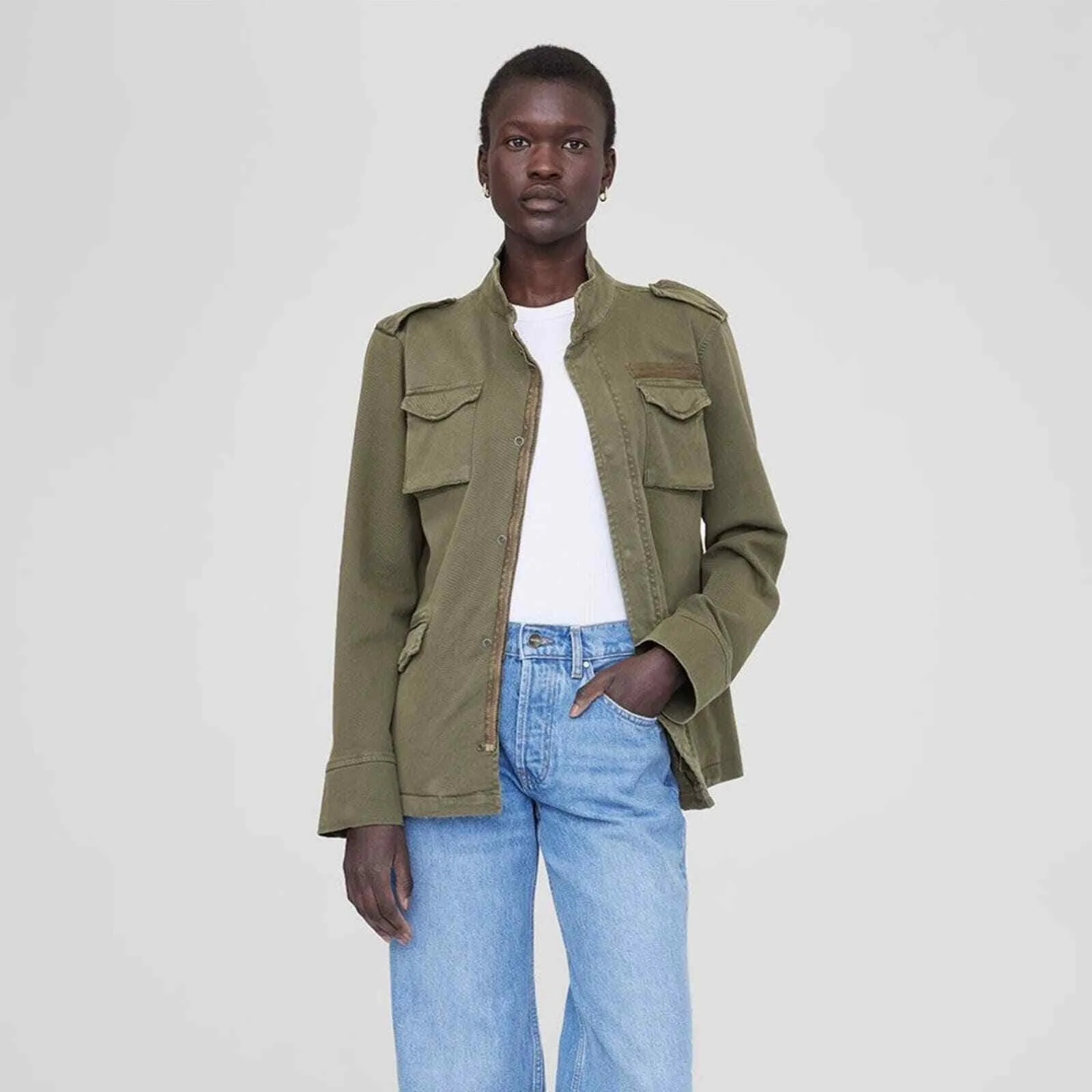 Anine Bing Army Green‎ Jacket Women's XS - Image 2