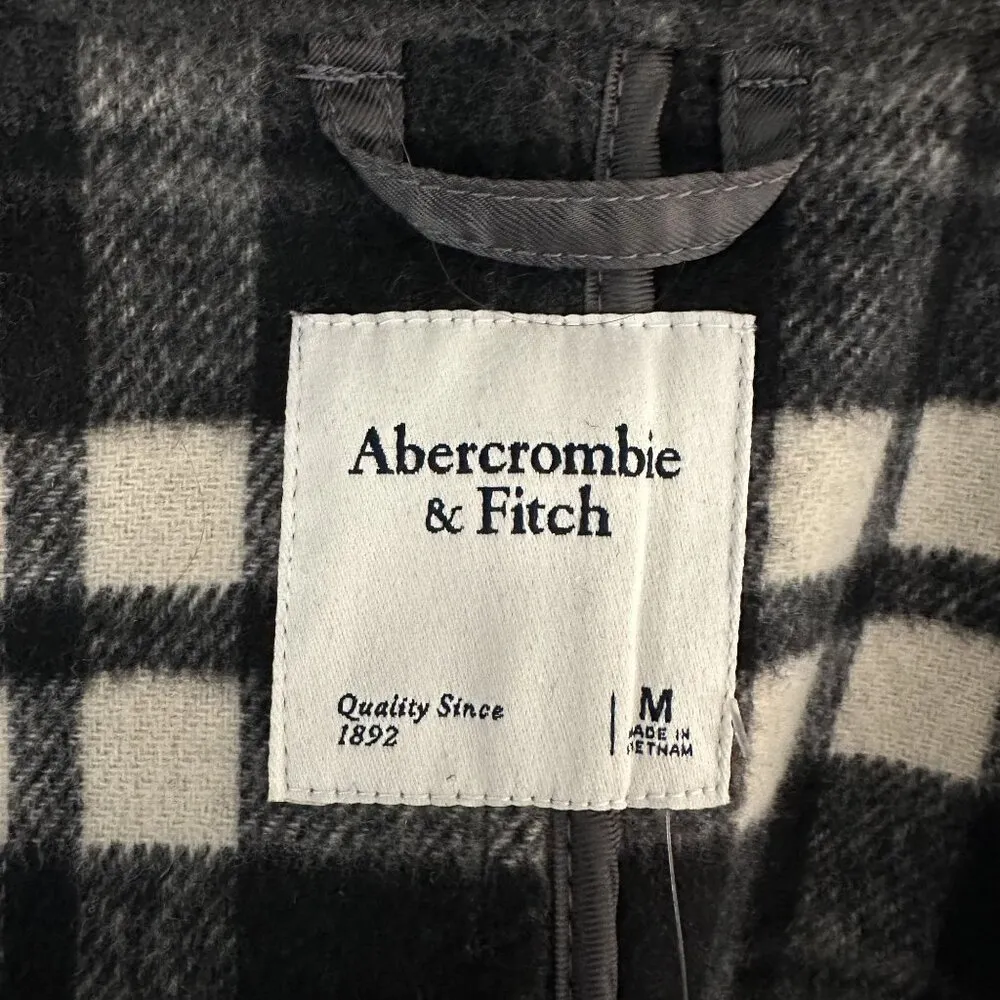 Plaid Wool Blend Belted Blanket Coat - Image 10