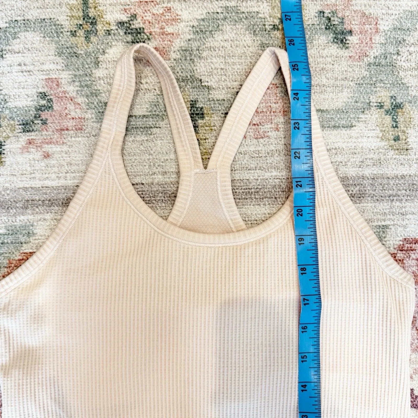 Lululemon Ebb To Street Tank Top Size 8 Ribbed Athletic Sports Run Athleisure - Image 7