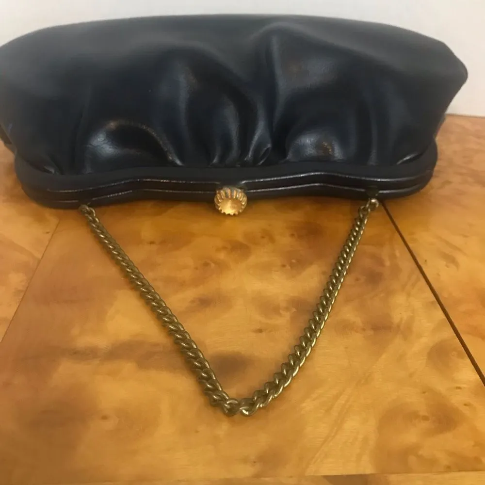 Vintage Navy Blue Evening Clutch Bag - Image 4