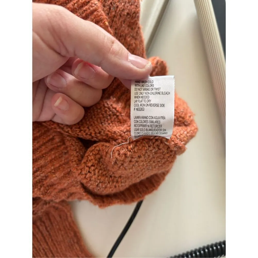 Democracy Women's  Orange Pull Over Sweater Size XS - Image 5