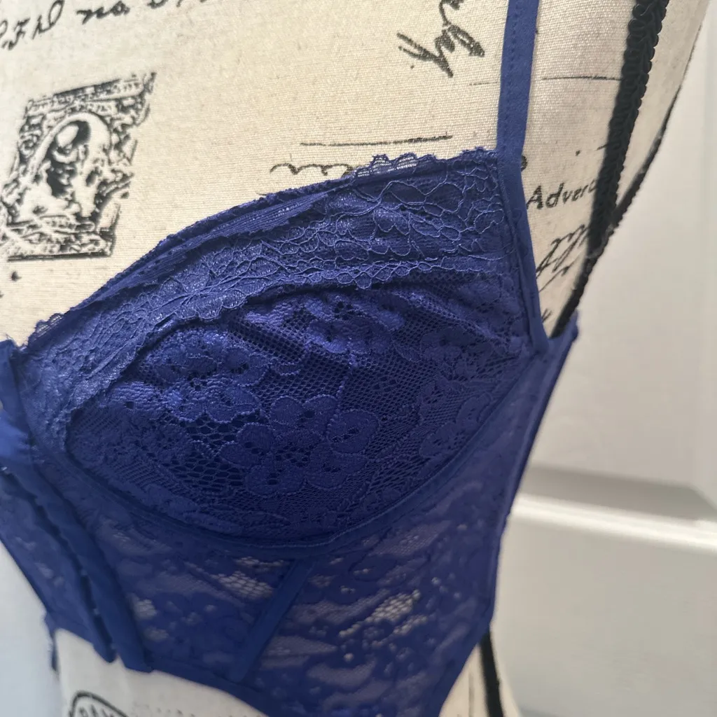 Princess Polly Shayna Corset Blue Top - Image 4