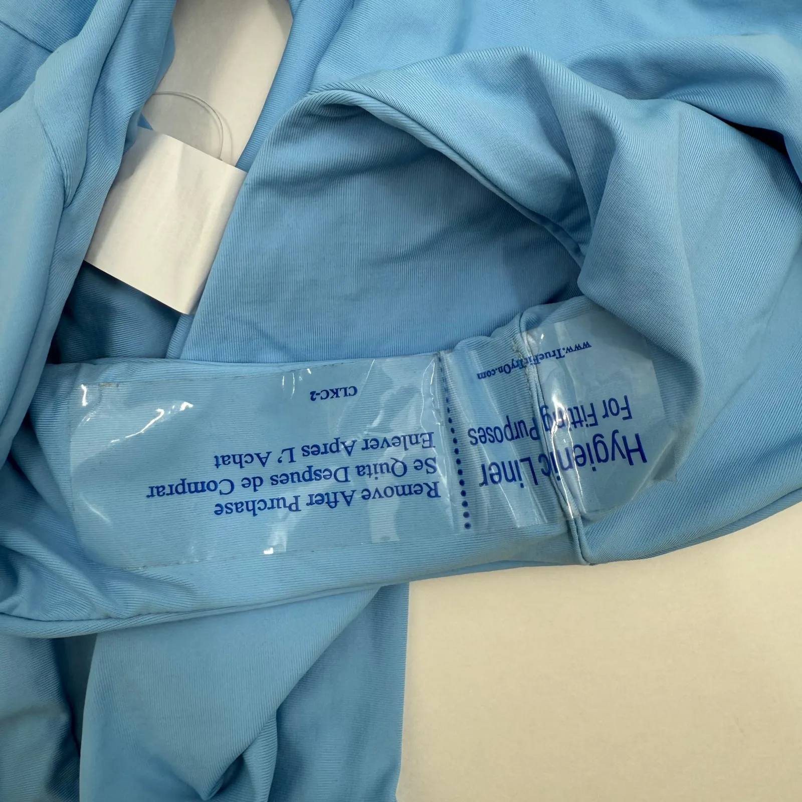 BECCA Bikini Bottoms Size Small High Waisted French Cut Sky Blue NWT Classic - Image 7