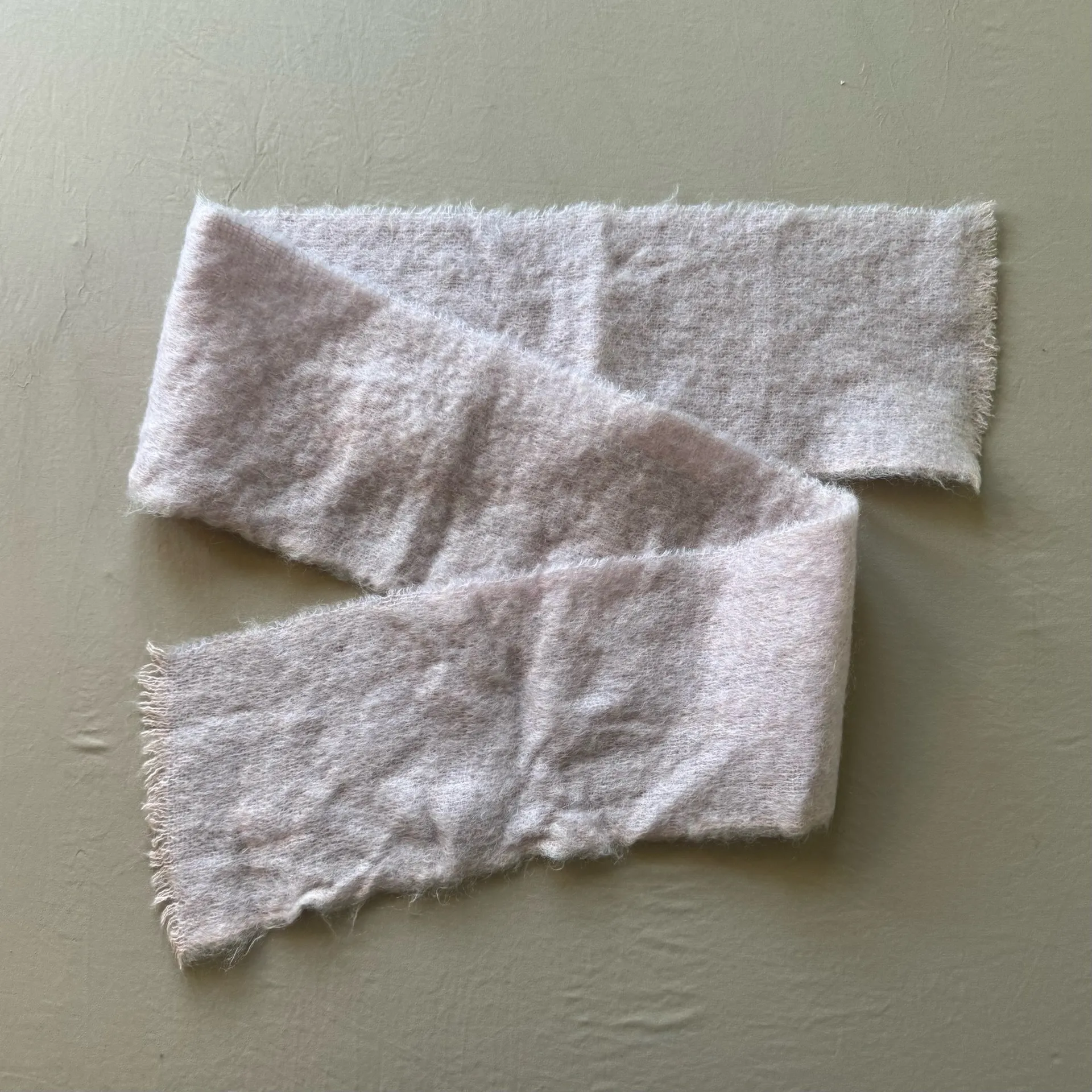 Donegal Design Fuzzy Wool Scarf - Image 3