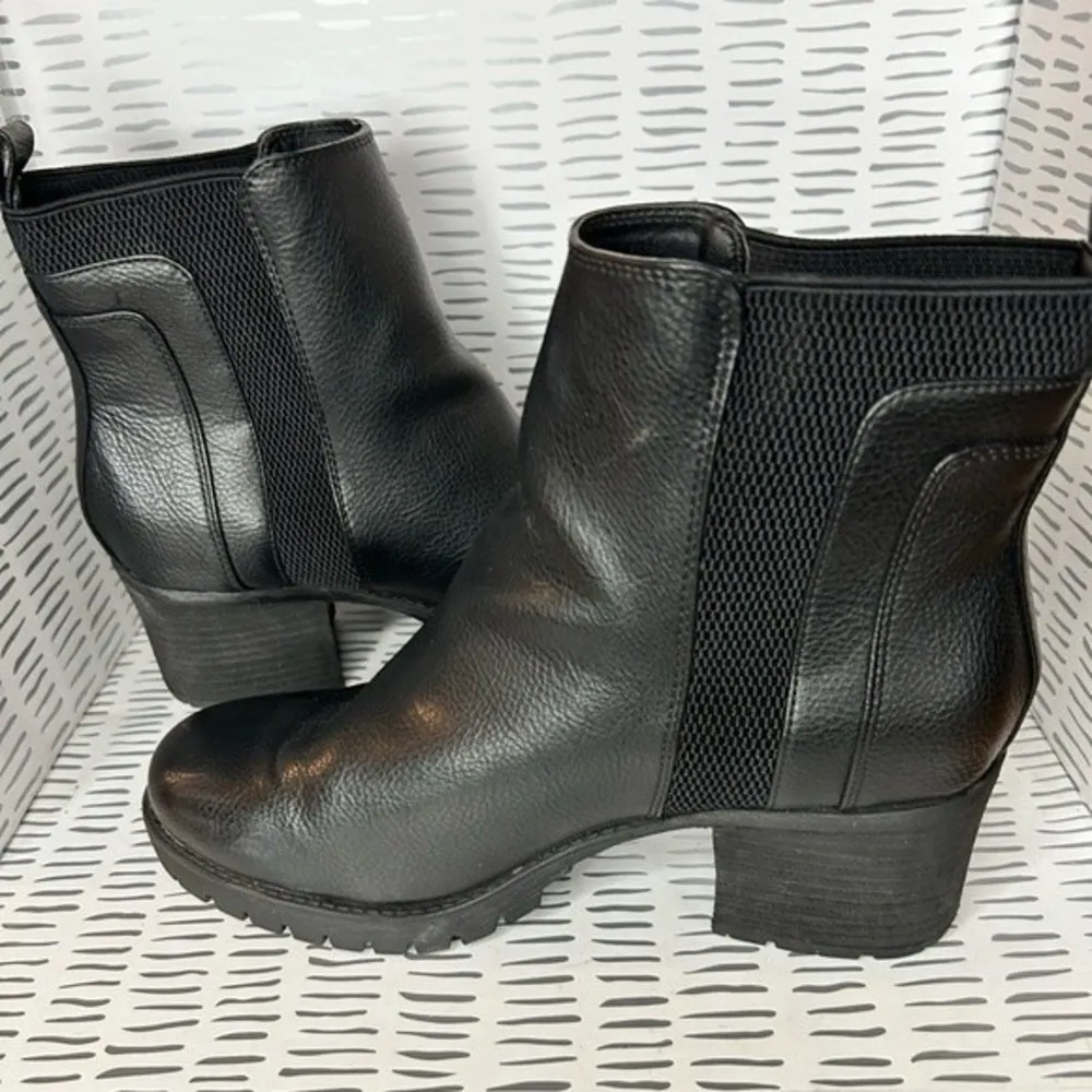 MIA Ashley Jody Y2K Black Moto Boot Chunky Lug Platform Heel Shoe Grunge ‎ 9.5 - Image 7