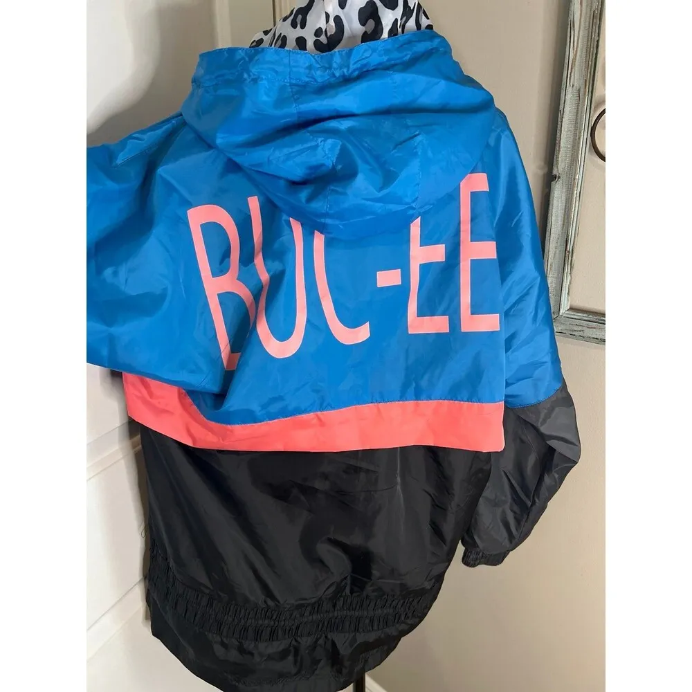 Black and blue Bucees rain jacket, windbreaker - Image 6