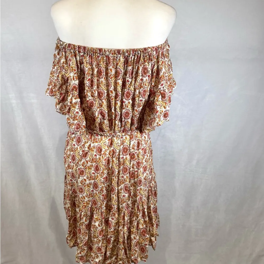 Cynthia Rowley Cottagecore floral off shoulder mini dress size medium - Image 5