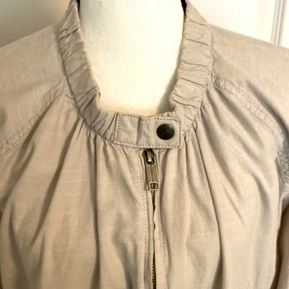 Eddie Bauer|| Beige spring short jacket with pockets - Image 2