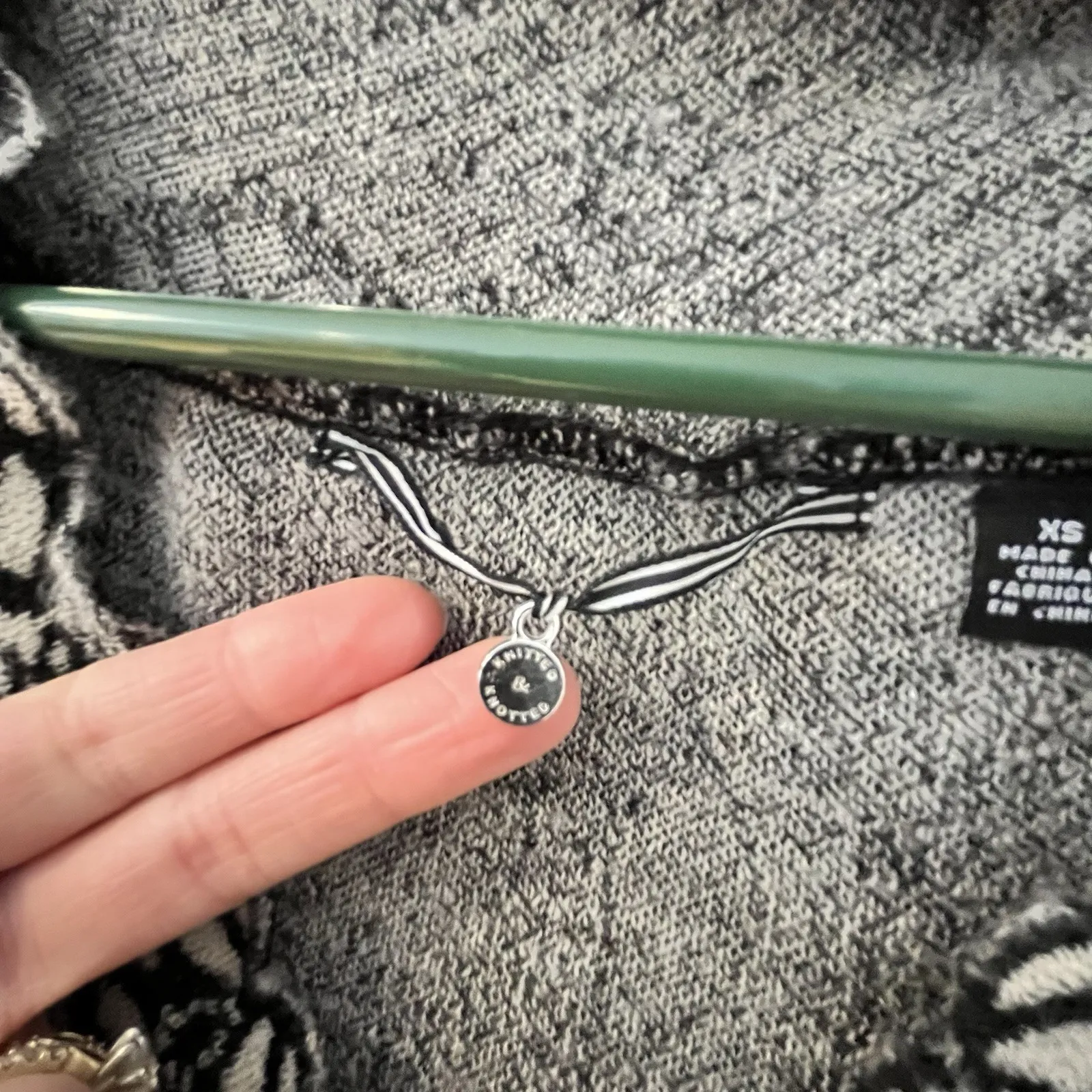 Anthropology Knitted And Knotted Wool Blend Natural Crunchy Sweater Dress XS - Image 6