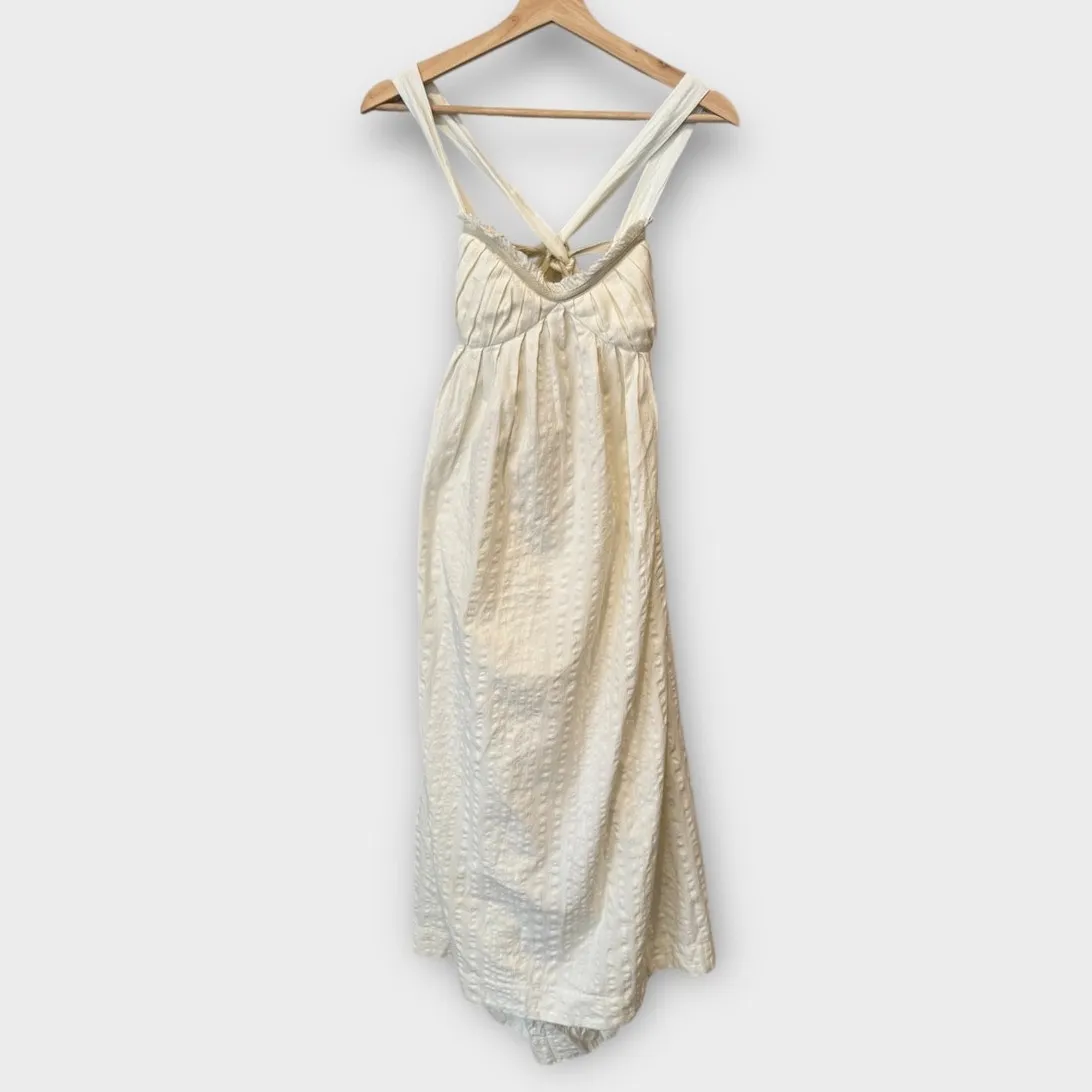 Free People Poppy Cotton Seersucker Midi Dress Size Small - Image 6