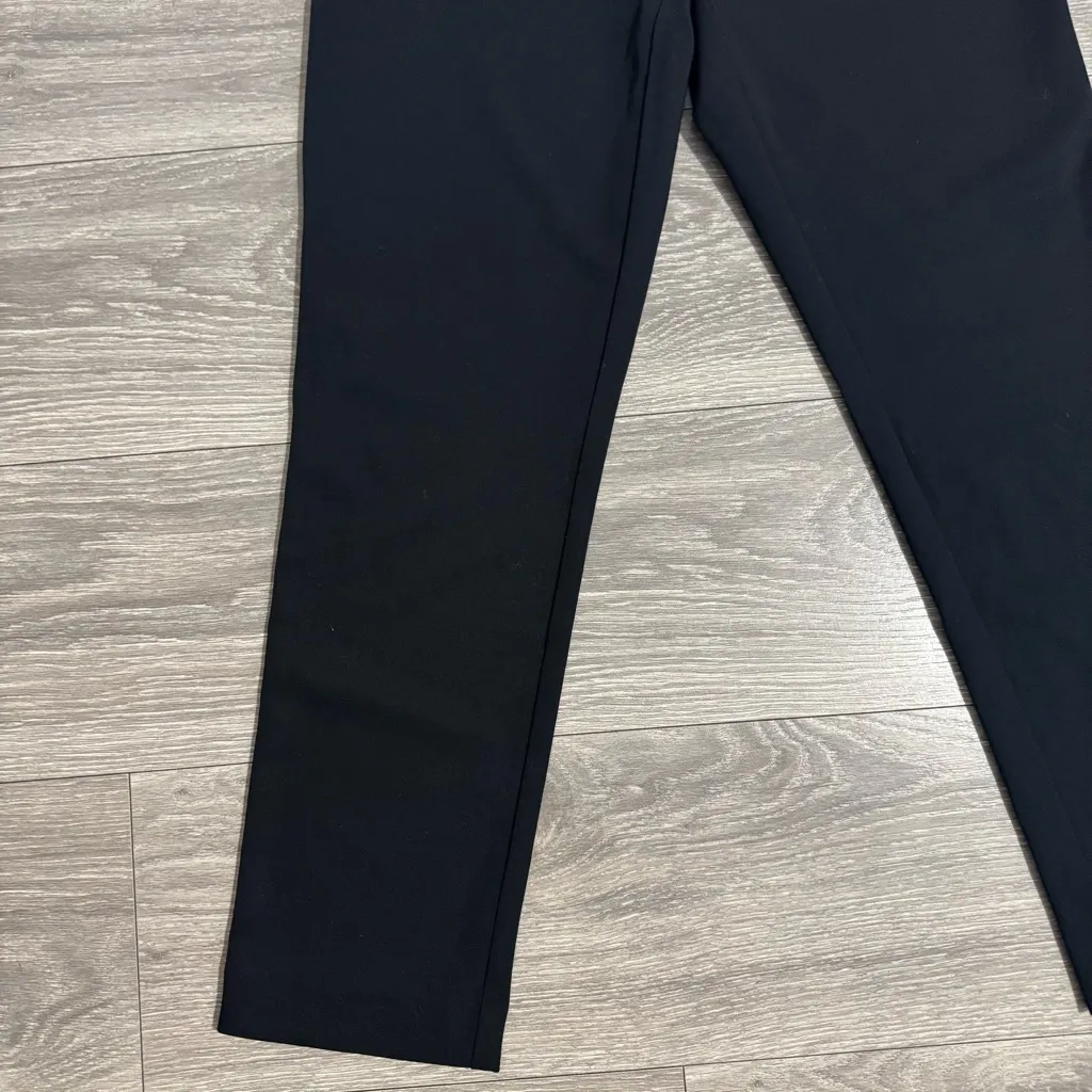 Alfani Women Elegant Black‎ Slim Trousers Elastic Waist Business Pants Size 2P - Image 3