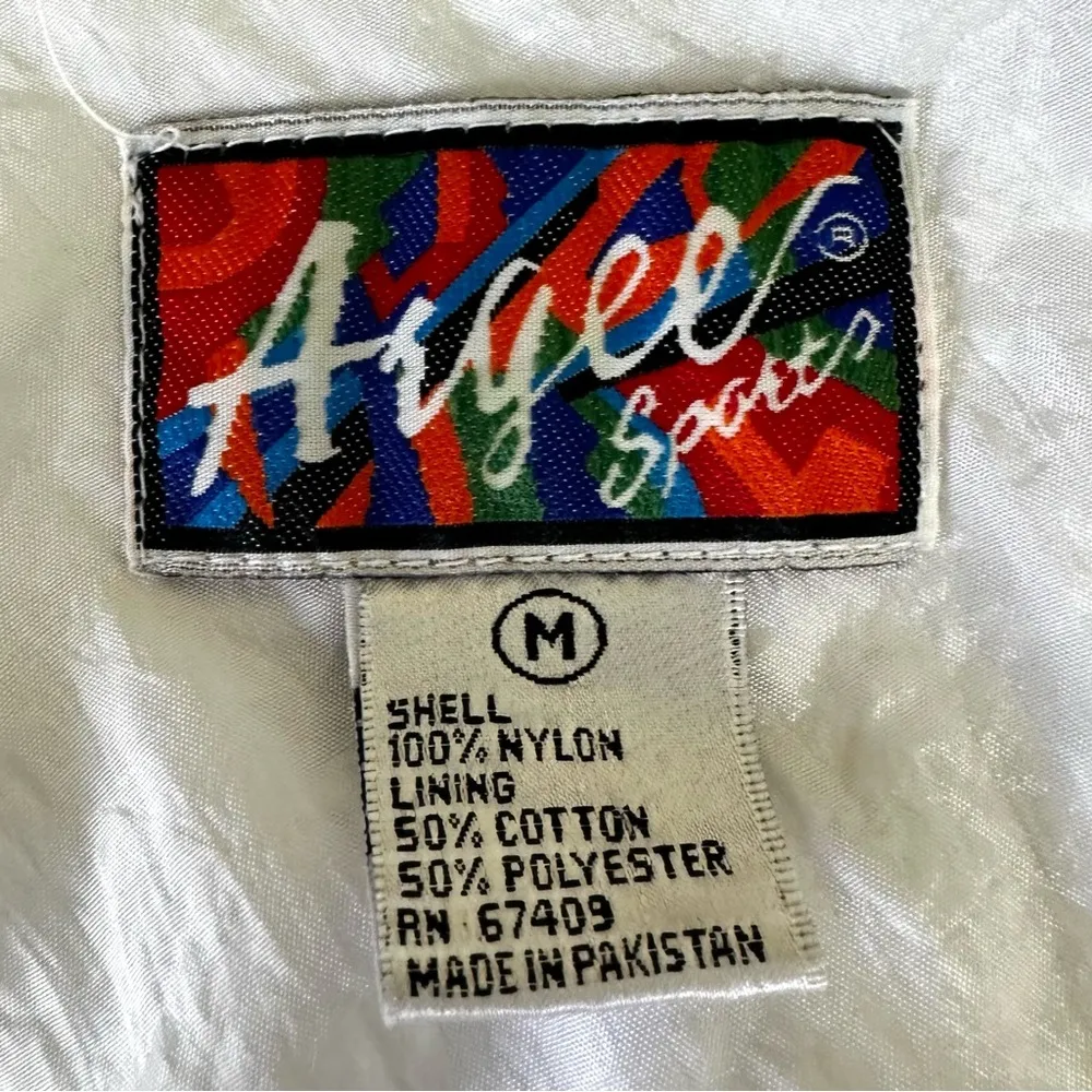 VINTAGE Wind Breaker Jacket Size M White Size M - Image 11