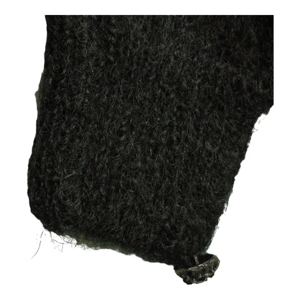 Jennifer Reed Vintage VTG Black Hand Knitted Cardigan Mohair Acrylic Size M Size M - Image 3
