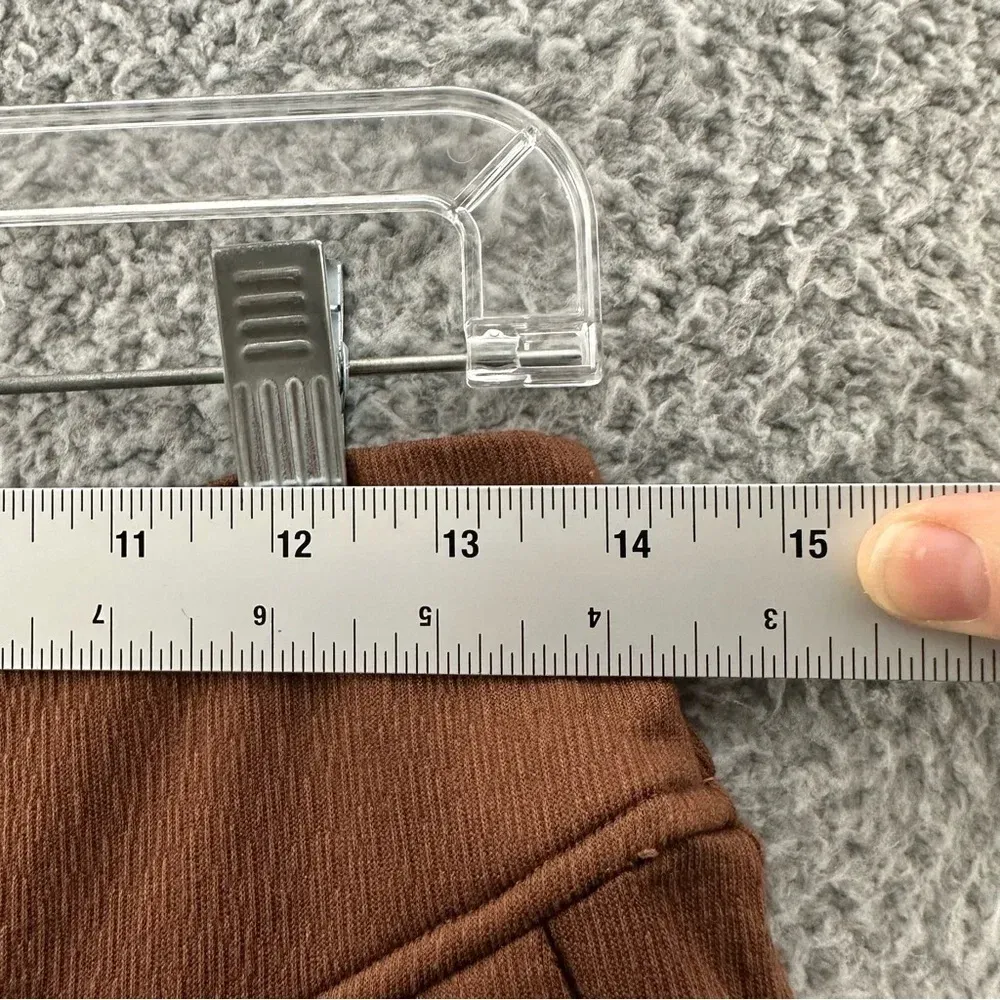 Matilda Jane Alice Textured Wide Leg‎ Pull On Pants Brown Women's Small x 20.5 - Image 12