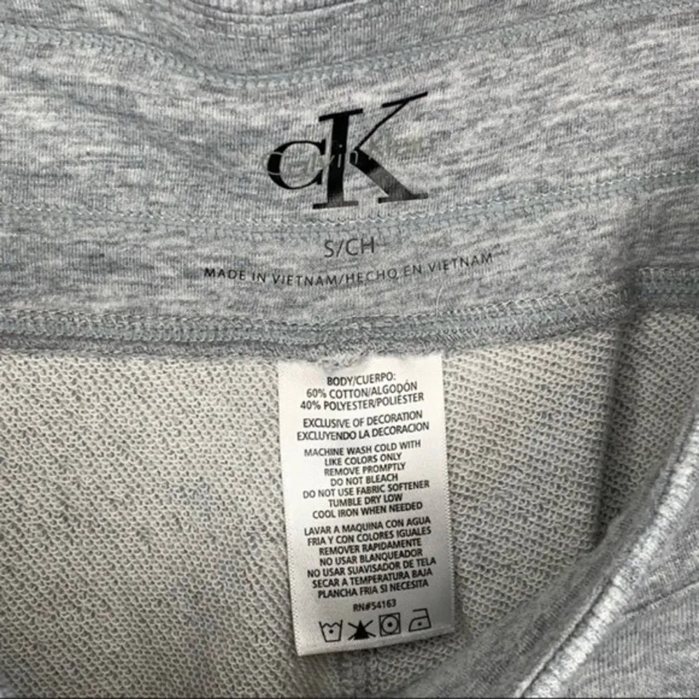 Calvin Klein gray jogger sweat pants tie dye logo women's size small - Image 5