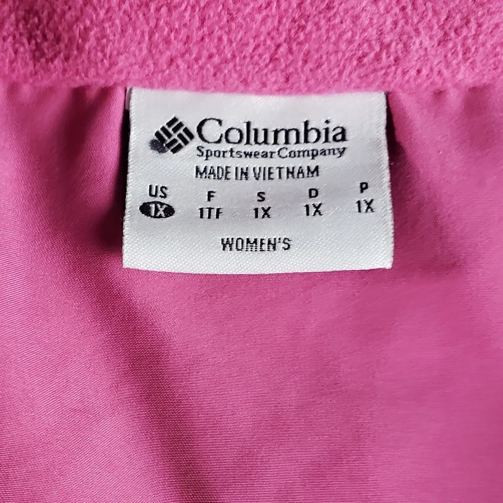 Columbia Sportswear Crater Creek Quilted Prarie‎ Rose Pink Full Zip Women’s Vest - Image 3