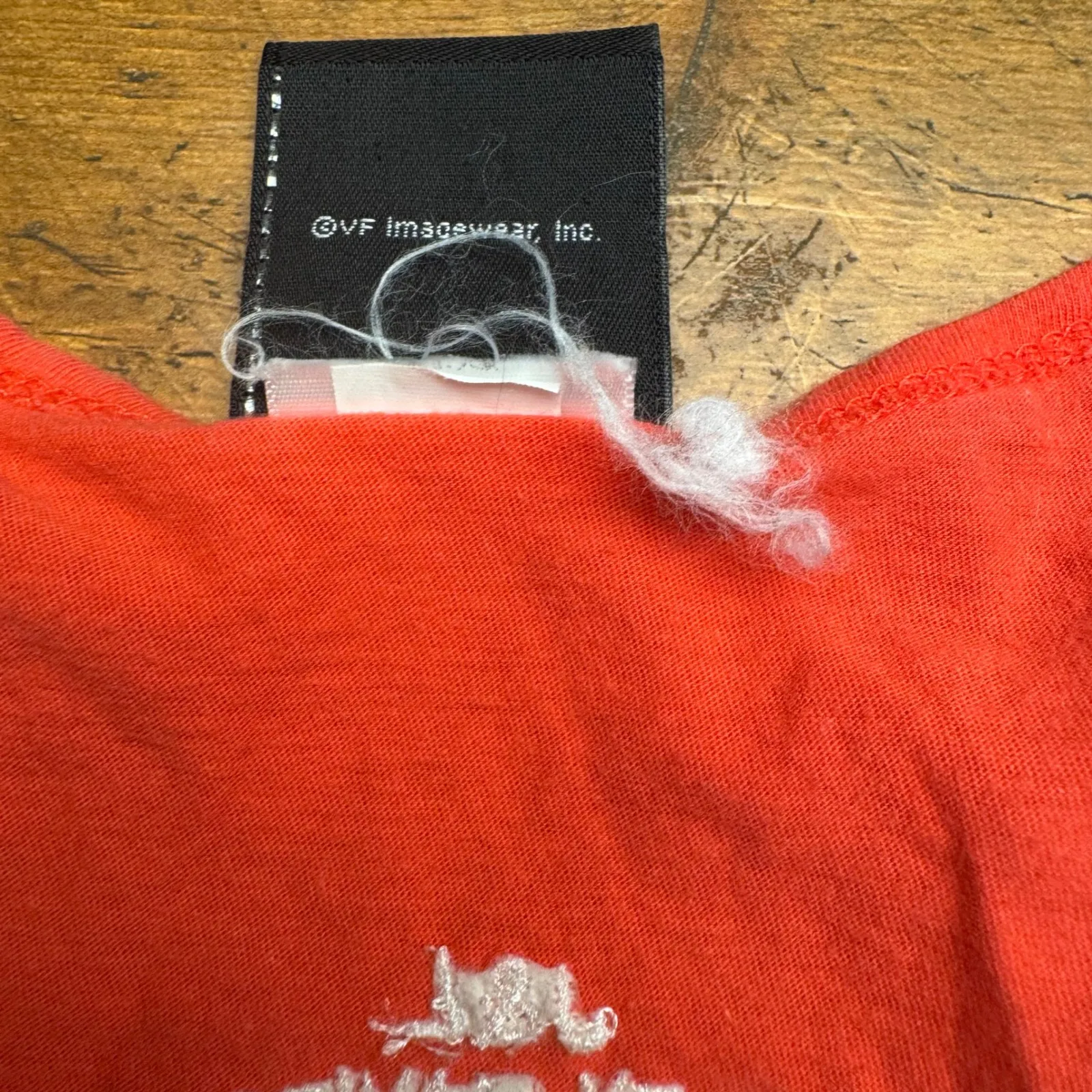 Harley Davidson Motorcycles Womens Orange Striped Tank Top Graphic Tee Size M - Image 4