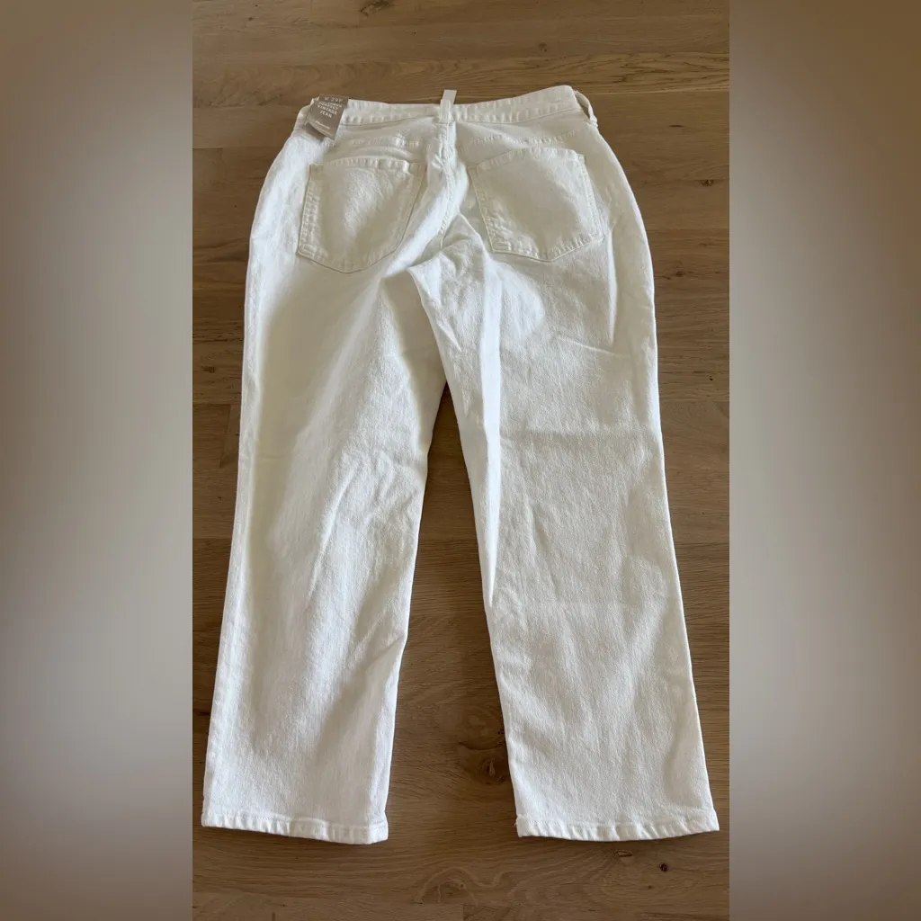 Madewell the curvy perfect vintage ‘90s straight leg jean off white size 29p - Image 11