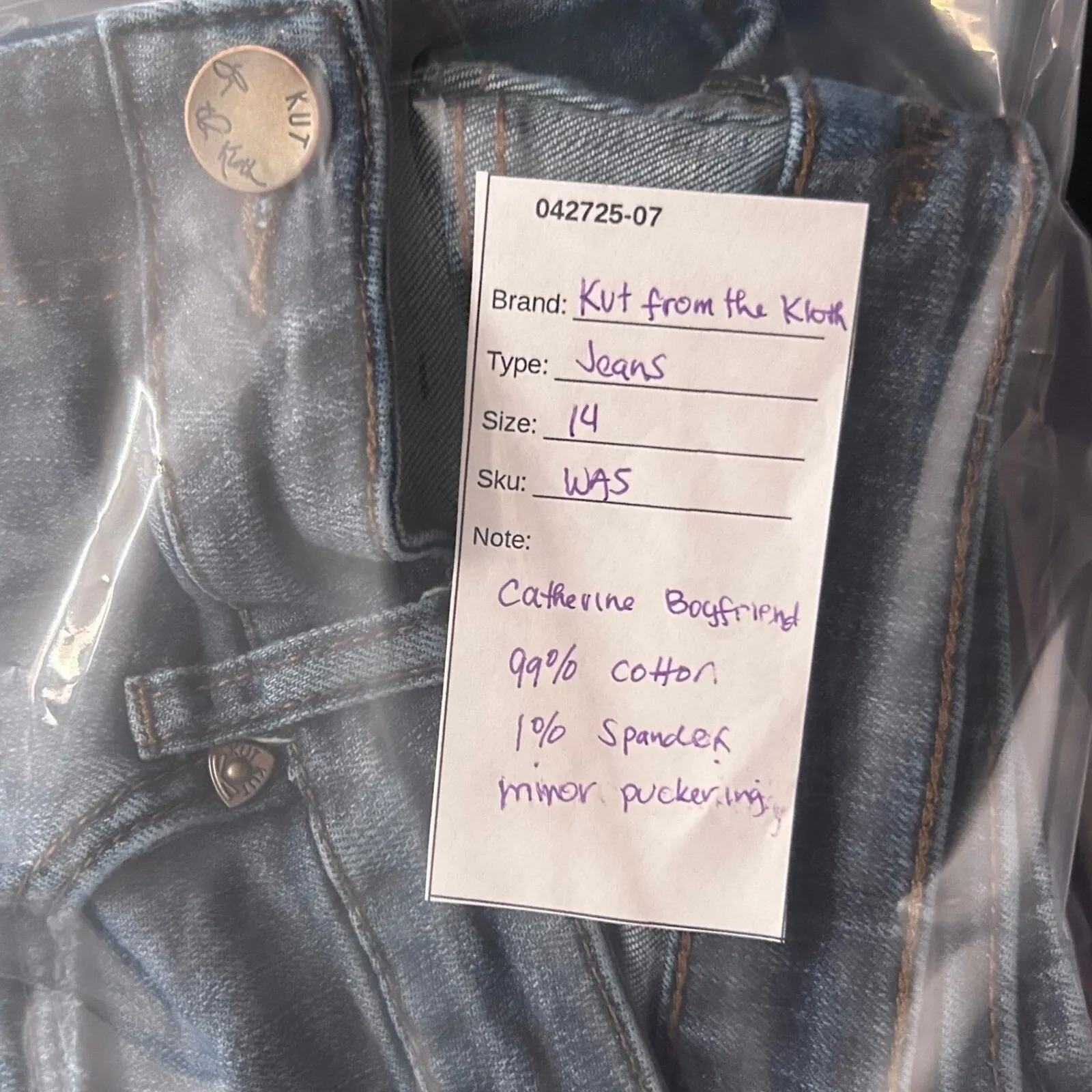 Kut‎ From The Kloth Jeans 14 Catherine Boyfriend Straight Distressed Denim Work - Image 15