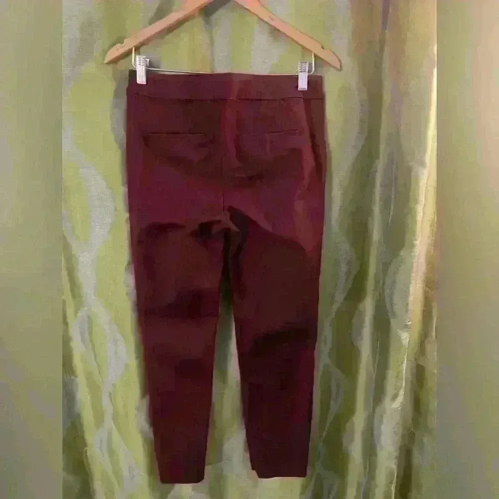 Boden Ankle Slit Ponte‎ Pants Red Size 6 - Image 2
