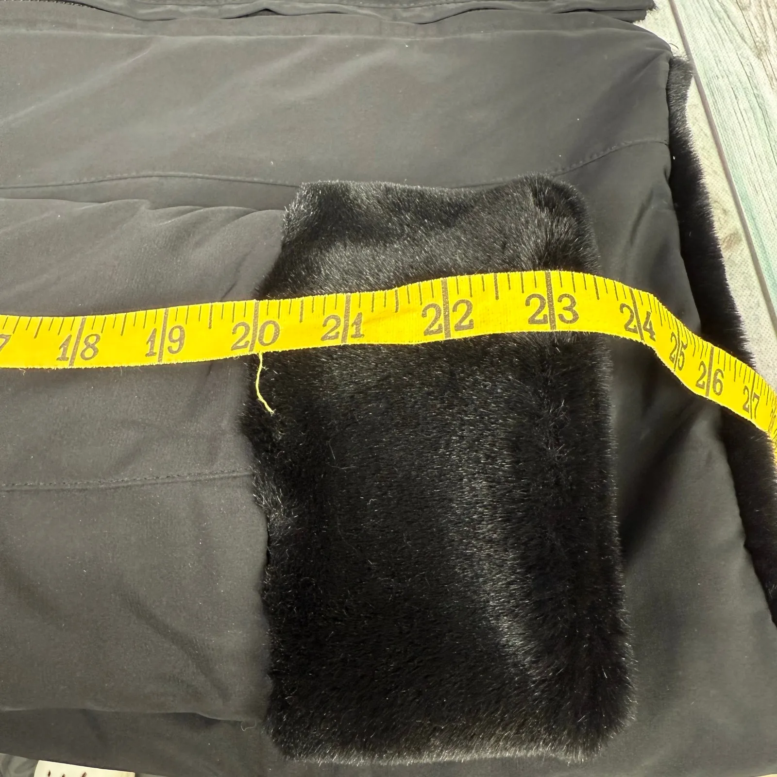 Westbound Vintage Faux Fur Black Coat Reversible Medium Raincoat Winter Jacket - Image 8