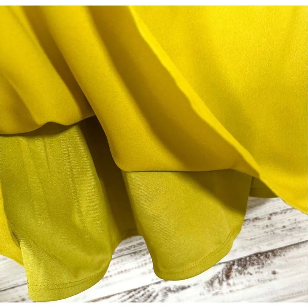 Bar III Women's Chartreuse Beaded Sleeveless Mini Dress Green Yellow Size Small - Image 6