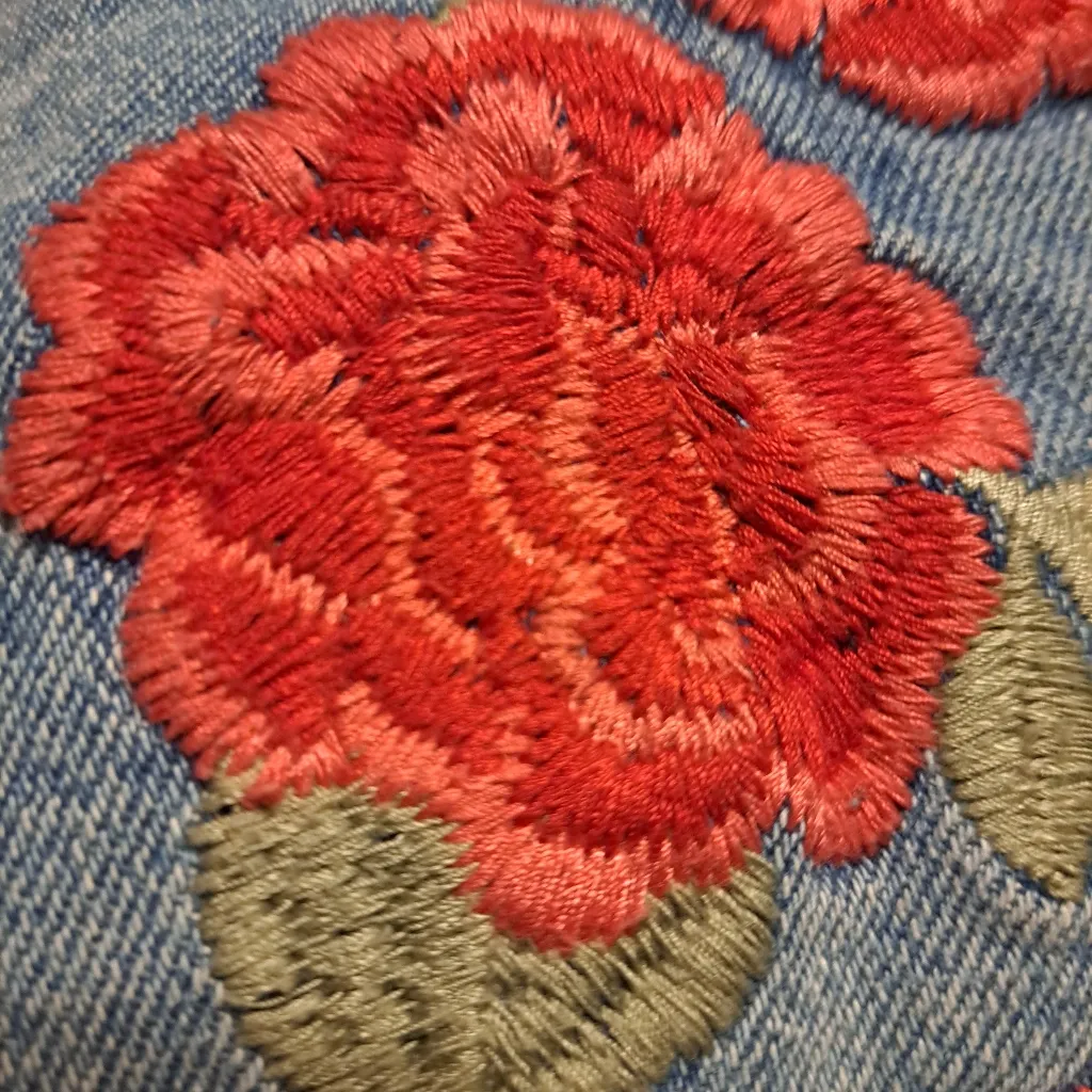 HOLLISTER JEANS EMBROIDERED FLOWERS SIZE  7R  28x27 - Image 6