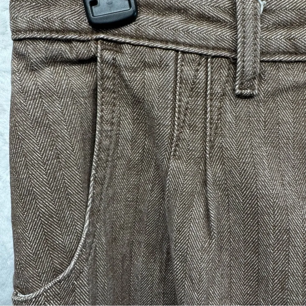 Vintage 80s 90s Y2K Rockies Jeanswear Brown Herringbone Bareback Denim Pants Size 12 - Image 8