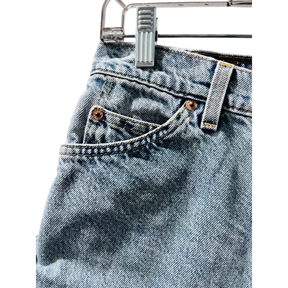 Levi Strauss 560 Vintage 90's Cut Off Blue Jeans Size 30 Orange Label Loose Fit - Image 2