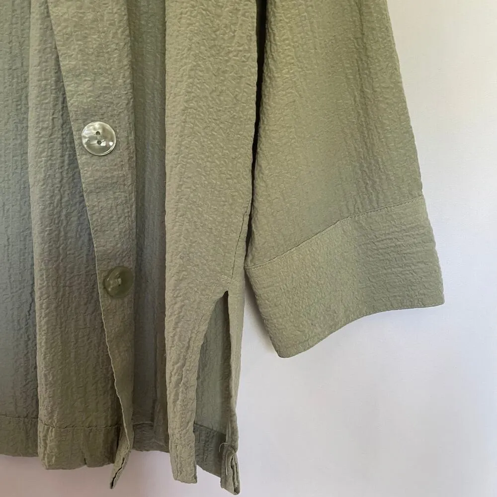 White Stag sage green button down vintage shirt women's size S rayon lightweight - Image 3