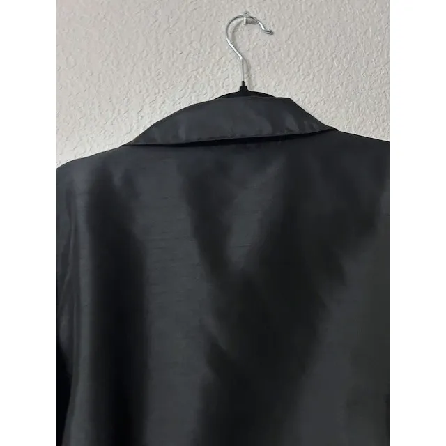 Vintage Y2K JM Collection Womens 18 Black True Wrap Blouse Top Professional - Image 8